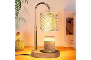 AOLAWCO Podgrzewacz świec, z timerem i ściemniaczem, lampa zapachowa, elektryczna dekoracja domu, prezent dla kobiet, prezent urodzinowy, dekoracja salonu, dyfuzor zapachów z 2 żarówkami, złoty