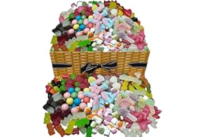 OFFER SHOP Retro Sweet hamper 1.1KG Sweet gift with Favourite Candy Jelly Fizzy Sweets Ideal for Birthday gift Easter Christmas