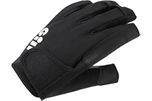 Gill Championship Sailing Gloves - Short Finger with ¾ Length Fingers - Dura-Grip Fabric, 50+ UV Sun Protection & Water Repellent