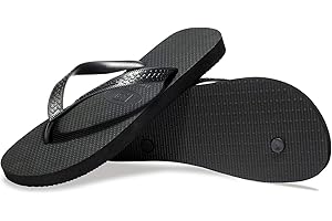 NewDenBer Men's Rubber Flip Flops Sandals Comfortable EVA Shower Pool Shoes