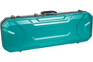 Crossrock ABS Oblong Violin Case for 4/4 Size | Mint Blue Scratch-Resistant Shell, Burgundy Velvet Interior, Backpack Straps – Lightweight Hard Case for Daily Use - Mint Blue（CRA860VFMB）