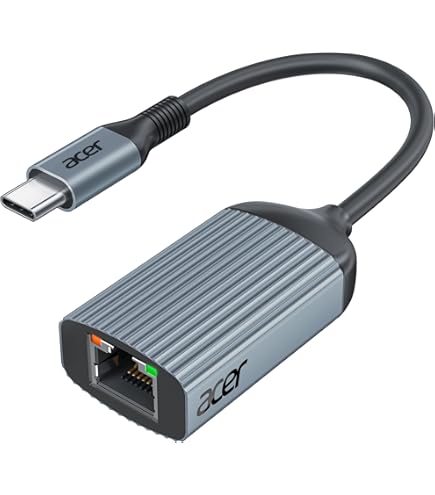Adaptateur USB-C vers Ethernet - USB 3.0 vers RJ45 Gigabit Ethernet LAN 1000 Mbps Adaptateur réseau pour Windows/Mac/Linux