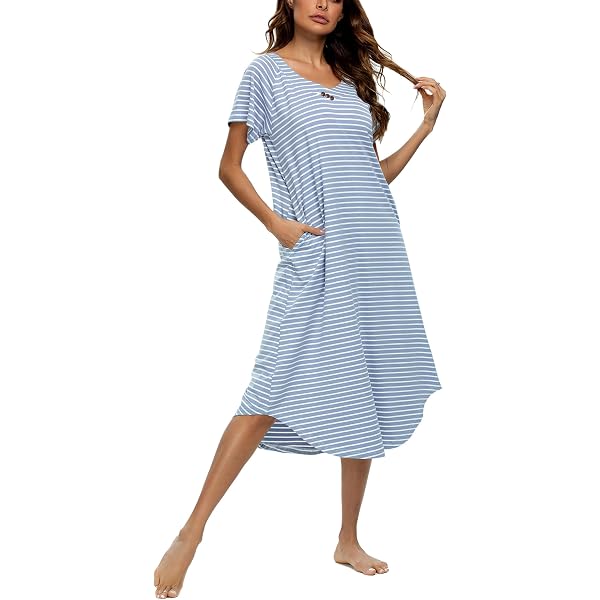 WiWi Women's Bamboo Viscose Nightgown - Sleeveless Sleep Shirt Plus Size Nightdress (Iron Grey, 3X) - View #3