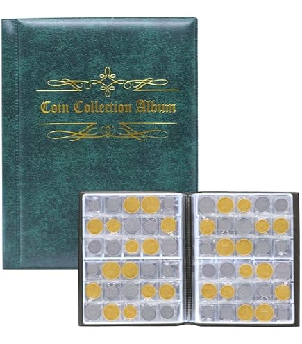 Album De Collection De Pièces De Monnaie Universel Safe - 4 Feuilles Pour 134 Pièces - Diamètres 17 à 44 Mm - Couverture Cuir Noir
