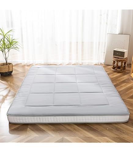 Japanse Futon Matras Opvouwbare Dikker Vloermatras Ademend Langzaam Rebound Tatami Matras Slaap Matras For Vloer En Bed Color Brown Size 2x2 2m