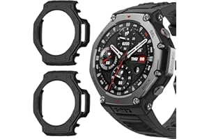 PaceBid [2 sztuki] etui do Amazfit T-Rex 3 48 mm, ażurowe, twarde etui typu bumper z poliwęglanu, odporne na uderzenia, pełna ochrona ekranu [bez folii ochronnej na wyświetlacza] do Amazfit T-Rex 3 48