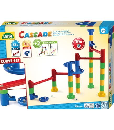 Galt Mini Murmelbahn Bauset – 40 Teile, 7 Bälle, STEM-Spielzeug Für Kinder Ab 5 Jahren