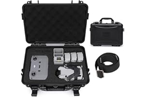 Caossuixin Dji Mini 4 Pro Waterproof and Impact Protective Case For Dji Mini 4 Pro/Mini 3/ Pro And Rc Pilot 2/ Rc Pilot/ N2, Easy To Carry Neo Case (Case Only) Black