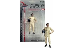 American Diorama- Américain Auto in Miniatura da Collezione, Cartoon, Colore Crema, 76350