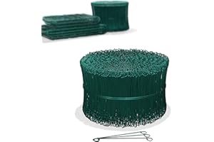 Heimfleiss® Attache fer, fil à béton 1,4 x 100-300 mm (1000 pcs.) - Fil d'attache gainé de PVC - Attache fil fer, fil à rouler pour perceuse & pince à rouler - Fermetures pour sacs métalliques