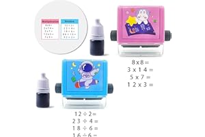 MECCTUCK 2 sztuki cyfrowych stempli nauczyciela, w zakresie 100 mnożenia, dla nauczycieli, matematyki, artefakt rytmetyczny, do przedszkola, 2 sztuki