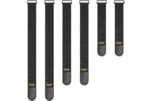 6 Sangles Élastiques Avec Scratch - Anti-dérapantes | Pour Câbles, Tuyaux, Bagages | Réutilisables