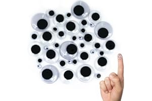 Oblique-Unique® Wackelaugen Mix - 100 Stück - verschiedene Größen