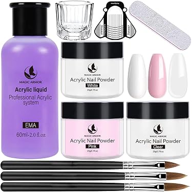 HshDUti Acryl-Flüssigmonomer 40ml - Professionelle Nagelflüssigkeit Für Acrylpulver & Verlängerungen