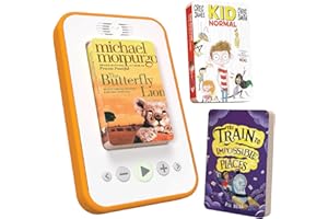 voxblock Kids Audio Book Player | Internet-Free, Screen-Free & Portable Kids Story Box | Older Listeners Starter Pack - Includes 3 Kids Audio Books