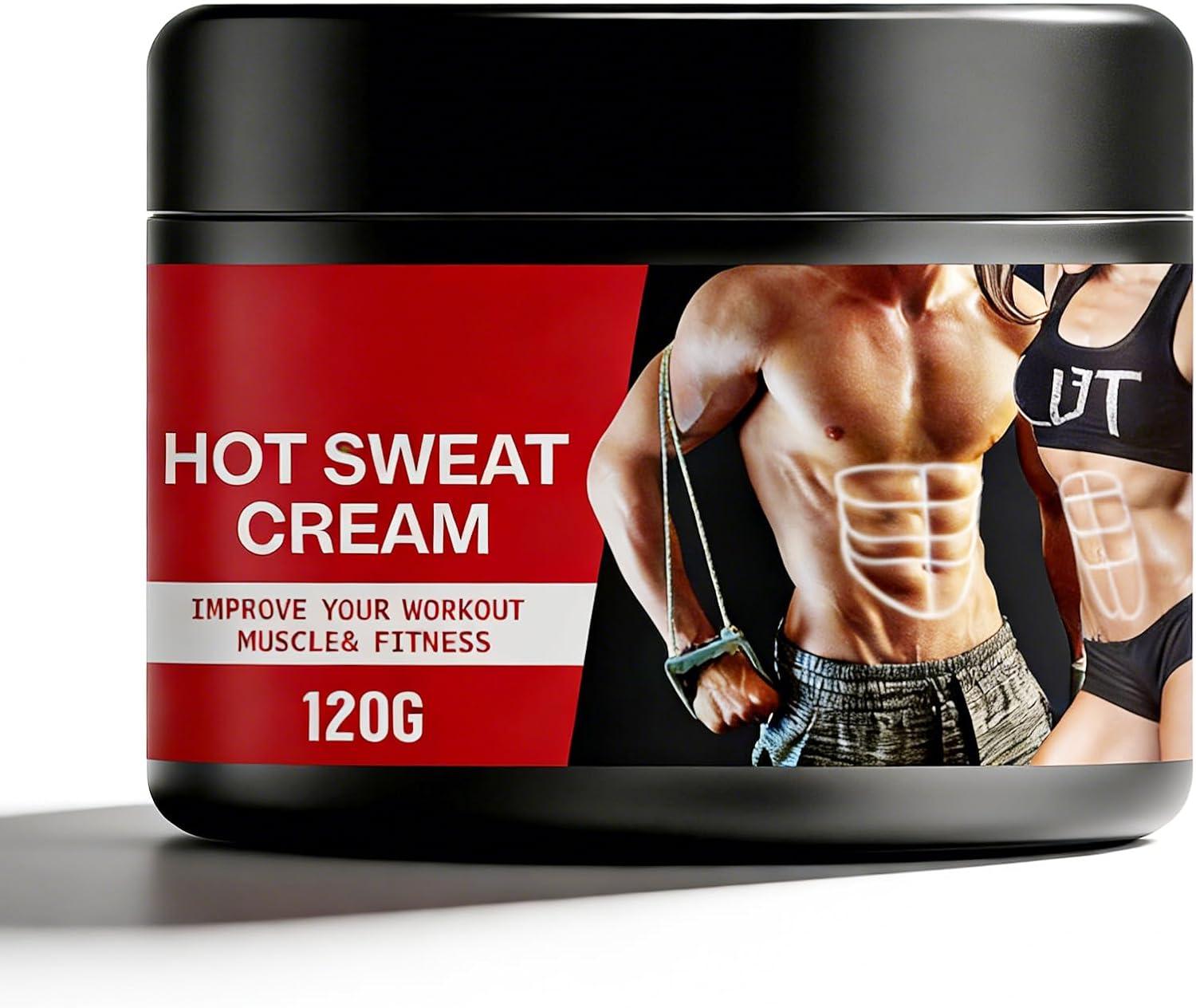 Crema abdominal de 120 g, Crema Quema Grasa Abdominal,Crema de masaje moldeadora corporal para adelgazar la cintura, Abdomen y Gluteos,Hot Cream