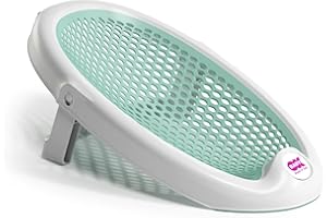 OKBABY Jelly - Sdraietta da Bagno Richiudibile, Morbida e Confortevole per il Bagnetto del Neonato 0-8 Mesi (8kg) - Azzurro