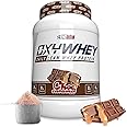 EHP Labs OxyWhey Lean Whey Protein Powder - 25g of 100% Pure, Lean, Non-GMO Whey Protein Blend, Post Workout Fitness & Nutritional Shakes, Smoothies, Baking & Cooking - 27 Serves (Choc Caramel)