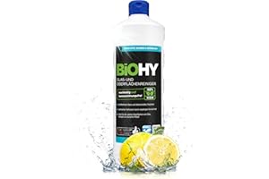 BiOHY Nettoyant Multi Surfaces (Bouteille de 1l) | Nettoyant concentré pour Verre | Nettoyant Universel | Nettoyant Organique Professionnel (Oberflächenreiniger)
