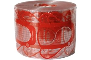 Cris nails - 500 moldes de uñas en forma de mariposa autoadhesivos para manicura, color rojo.