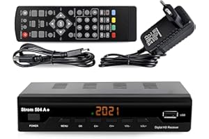 Strom 504 A+ Décodeur TNT Full HD -DVB-T2 - Compatible HEVC264 - (HDMI,Péritel, USB, Digital Plus) Noir