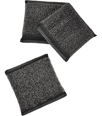Lot De 6 Éponges Vaisselle Lavables Et Réutilisables - Double Face (Microfibre/Tissu Fibre), 16x9 Cm, Avec Cordon - Pour Cuisine, Salle De Bain