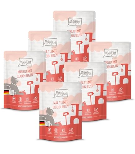 MjAMjAM - premium natvoer voor katten - Quetschie - hartig wild & konijn met fruitige bosbessen, 12 stuks (12 x 125 g), graanvrij met extra vlees