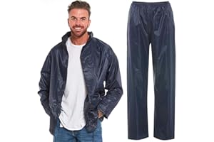 Arctic Storm Waterproof Rain Suit Hooded Jacket & Trousers Set