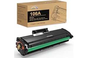 colorfly 106A Cartuchos de tóner Compatible para HP 106A W1106A 106 para HP Laser 107a 107r 107w MFP 135a 135r 135w 135wg 137fnw 137fwg (106A Negro, con Chip)