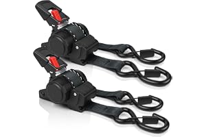 vsshe Utdragbara Ratchet Ankarremmar, 2 st Spänningsremmar, Automatiskt Spännband 3,5 m x 2,5 cm, maximal brotthållfasthet 68