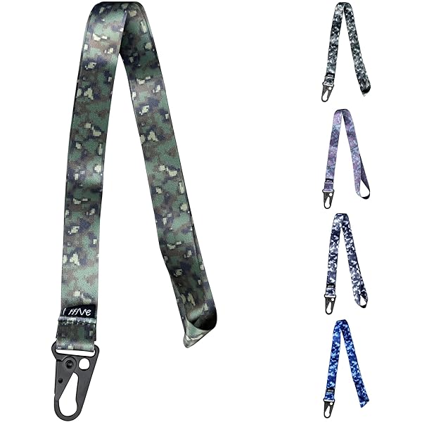 Correas Para Cuello Correa Para El Cuello Para Soporte De Tarjetas De Identificación Con Clip De Metal, Camuflaje Texto, Taille Unique Correa Cuello Camuflaje Porta Insignias