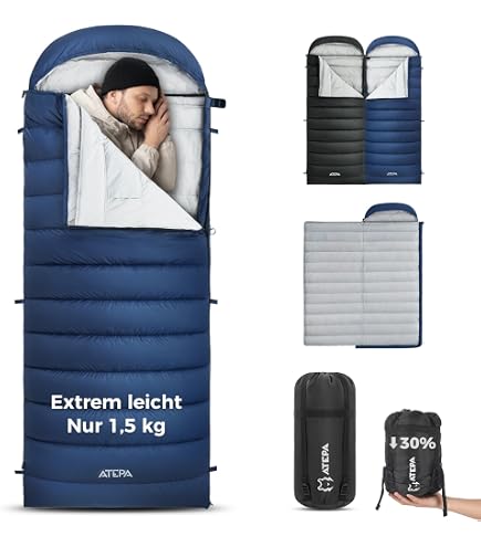 YETI Y by Nordisk Fever Ultra XL Red - Down Ultralight Warm Down Sleeping Bag, Size XL - Zip Left - Colour Copper