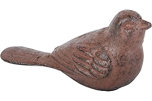 ESSCHERT Fallen Fruits LH160 Cast Iron Bird Door Stopper, Brown