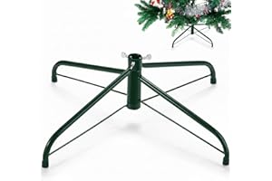 Namalu 50 cm Soporte para Árbol de Navidad Plegable Soporte de Base de Árbol de Navidad Artificial Base de Repuesto de Metal para Árbol de Navidad Artificial(Verde)