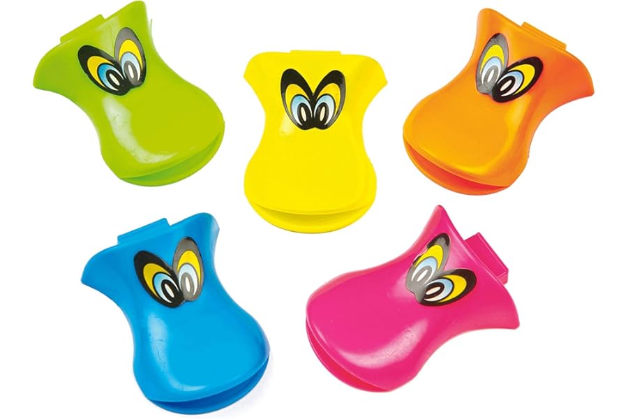 Baker Ross P4203 Duck Whistles (Pack of 12), Perfect for Children to Play Solo or with Friends, Ideal for Party Bag Fillers, Pass The Parcel Prizes, Gifts and More, Assorted,7 cm