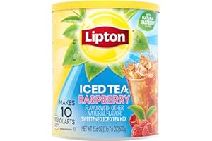Lipton Iced Tea Raspberry Powder Drink Mix 670 gm Tub Makes 10 Quarts