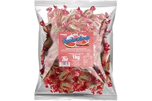 CAPICO Tise Süsswaren Soft Kaubonbons Wassermelone 1Kg Wurfmaterial Karneval Giveaway, 125 Stück