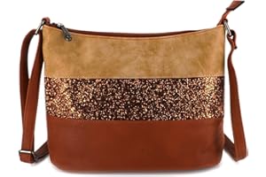 Gallantry - Sac Bandoulière Femme Paillettes Elégant - Sacoche Porté Epaule Tendance Multicolore Souple - Besace Sac Soirée Mariage Strass Brillant Léger - Chic Mode