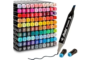 ABEIER Filc alkoholowy, 100 kolorów, zestaw markerów alkoholowych, markery do rysowania dla dorosłych, kreatywne twinmarkery dla początkujących graffiti DIY szkic artystyczny