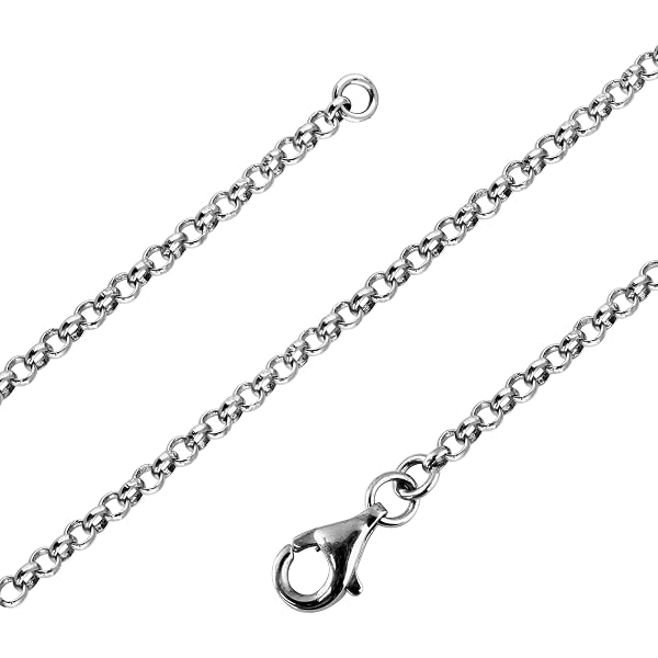 Ankerkette Aus 925 Silber – 2,7 Mm Breit, Seitlich Diamantiert, 19 Cm Länge