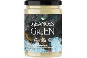 Wildcrafted Sea Moss Gel by Seamoss Green – 100% Natural St Lucia Irish Moss | Rich in 92 Minerals | Dr Sebi Inspired Superfood | Vegan, Gluten-Free, Made with Pure Mineral Water