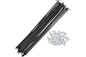TUCKBOLD 36 Set 14G Bicycle Spokes 209mm Bike Wheel Spokes Carbon Steel Black