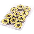 CESFONJER 10 Pieces Bearings Skateboard Bearings Longboard Roller Skate Bearings | Scooter 608 Bearing - ABEC-9, Stunt Scooter/Inline Skate Bearings Double Shielded