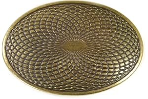 Westernwear-Shop Gürtelschnalle Ellipse Gold Gürtelschnalle Gürtelschließe Western Belt Buckle Westerngürtelschnalle Rodeo Vintage Gold