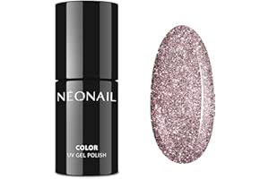 NÉONAIL NEONAIL Smalto Semipermanente Unghie 7,2 ml Smalto Rosa Shine the Moments Smalti Glitter Gel Per Unghie UV Led Nail Polish NEONAIL Colori Smalto Brillantini Unghie