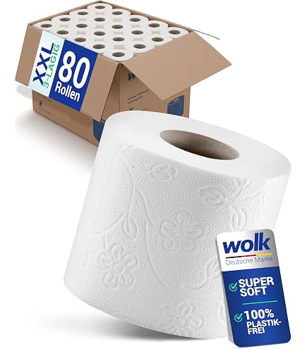Produktbild von Hygoclean Jumbo Toilettenpapier 3-lagig – 180 M, 900 Blatt, 100% Zellulose, Weich & Reißfest – Für Viel Genutzte Toiletten