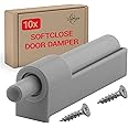 LouMaxx Soft Close Door Dampers – Set of 10 Dampers for Cabinet Doors for Kitchen Furniture/Cabinets for Soft Close Installation and Retrofitting Cabinet Doors
