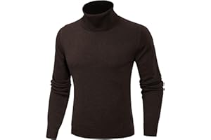 Sykooria Maglione Dolcevita Uomo Invernale Maglioncino a Collo Alto Manica Lunga Maglioni Lupetto Pullover Slim Fit a Costine Maglia Sweater S-XXL