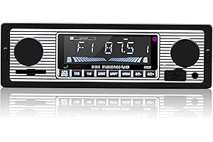 Classic Car Stereo Bluetooth Car Radio 2 Knob Single Din 60WX4 FM Freisprecheinrichtung Autoradio Oldtimer MP3 AUX USB U-Disk Audio mit Fernbedienung