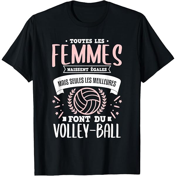 T-Shirt Volleyball Évolution - 100% Coton - Design Vintage - Cadeau Sport